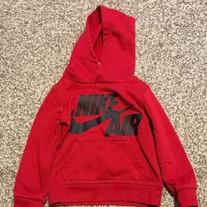 Nike Toddler’s Red and Black Hoodie
